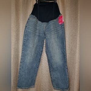 NWT Isabel Maternity straight leg pants high front low back SZ 12